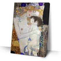 Quadro Gustav Klimt Mãe e Filho 60x90 Sala Quarto Decorativo