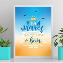 Quadro Há Mares Que Vem Para O Bem 45X34Cm