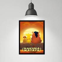 Quadro Hakuna Matata - Amigos 33x24cm Quadro Hakuna Matata - Amigos 33x24cm