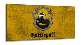 Quadro Harry Potter Huflepuff Decorativo Com Tela em Tecido Canvas 130x60 Quadro Harry Potter Huflepuff Decorativo Com Tela em Tecido Canvas 130x60