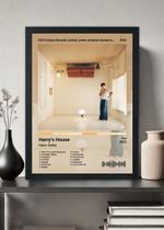 Quadro Harry Styles Harry's House (Colored) Com Vidro Tamanho:21cm x 30cm (A4)