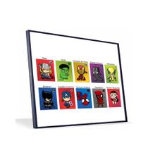 Quadro Herois Vinil Com Vidro