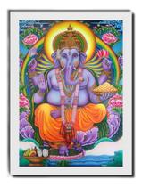 Quadro Hinduísmo Ganesha Mantra Fortuna Sabedoria Arte Ndia