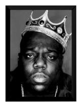 Quadro Hip Hop Rap Notorious Big Rei Poster Moldurado
