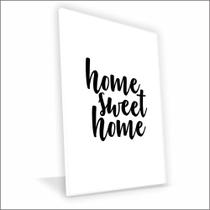 Quadro Home Sweet Home Vinil Com Vidro