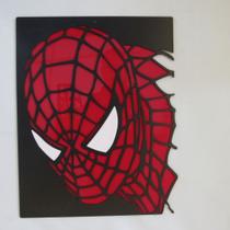 Quadro Homem Aranha 30x38 Cm Preto Lixa / Vermelho Esp / Branco Quadro Homem Aranha 30x38 Cm Preto Lixa / Vermelho Esp / Branco