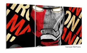 Quadro Homem de Ferro Ironman Decorativo Sala Quarto 3 peças Quadro Homem de Ferro Ironman Decorativo Sala Quarto 3 peças