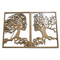 Quadro Homem Mulher Árvore mdf cru 3mm 25x20 cm cada Quadro Homem Mulher Árvore mdf cru 3mm 25x20 cm cada