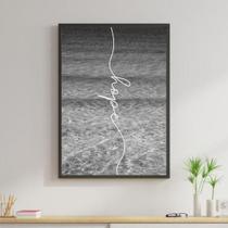 Quadro Hope - Mar Preto E Branco 33X24Cm - Com Vidro Quadro Hope - Mar Preto E Branco 33X24Cm - Com Vidro