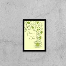 Quadro Hora Do Chá 24X18Cm 001 Quadro Hora Do Chá 24X18Cm 001