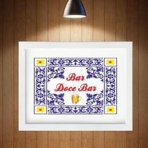 Quadro Horizontal Bar Doce Bar - 60X48Cm