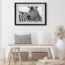 Quadro Horizontal Zebra - 60X48Cm