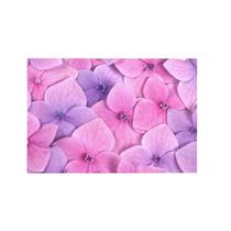 Quadro Hortênsias Roxas E Rosas Fotografia 60X40Cm