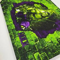 Quadro Hulk em tecido 55,5 cm x 80,5 aprox.