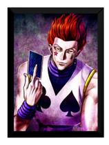 Quadro Hunter X Hunter Hisoka Arte Anime Poster Moldurado Quadro Hunter X Hunter Hisoka Arte Anime Poster Moldurado