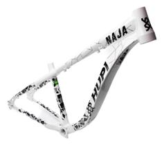 Quadro hupi naja v9 branco gancheira horizontal cor: branco - hupi bikes