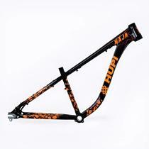 Quadro hupi naja v9 preto/laranja gancheira horizontal cor: preto/laranja - hupi bikes