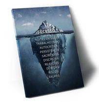 Quadro Iceberg do Sucesso - Acabamento Moldura Interna