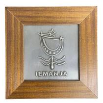 Quadro Iemanjá Orixá Madeira Imbuia E Metal 14,5X14,5Cm Quadro Iemanjá Orixá Madeira Imbuia E Metal 14,5X14,5Cm