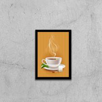 Quadro Ilustração Chá 24x18cm - com vidro