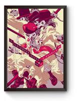 Quadro Ilustração Filme Laranja Mecânica Poster Moldurado