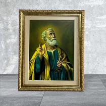 Quadro Imagem de São Pedro 30x40 luxo Dourado Religioso decorativo - Quadros benfica