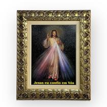 Quadro Imagem Jesus Misericordioso 40x50 luxo Imagem Original Católico Religioso - Quadros benfica