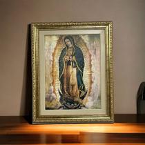Quadro Imagem Nossa Senhora De Guadalupe 30x40 luxo Dourado Religioso Santo
