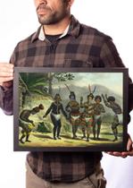 Quadro Indios Dançando Arte De Jean Debret Decoração Quadro Indios Dançando Arte De Jean Debret Decoração