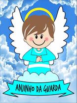 Quadro Infantil Anjinho da Guarda Menino