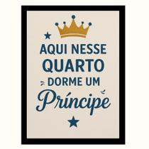 Quadro Infantil"Aqui nesse quarto dorme um Principe"