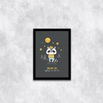 Quadro Infantil Bichinho Dream Big 24x18cm - com vidro