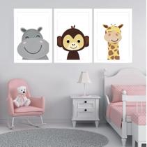 Quadro Infantil Boho Bichinhos Mimados