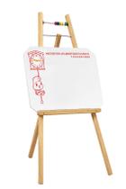 Quadro Infantil Branco Com Cavalete Souza