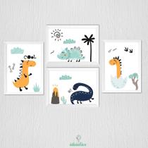 Quadro Infantil Dinossauro Kids - Decoração Criativa para Crianças