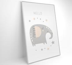 Quadro Infantil Hello Elefante