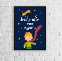 Quadro Infantil Pequeno Príncipe Sonhe Alto 24x18cm Quadro Infantil Pequeno Príncipe Sonhe Alto 24x18cm