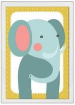 Quadro Infantil Safari - Elefantinho 33X24Cm