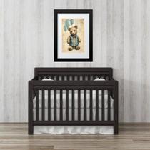 Quadro Infantil Ursa Retrô Balões - 60x48cm