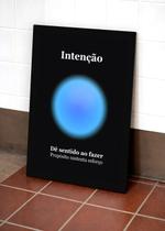 Quadro Intenção/Força com Vidro e Moldura Tam:A4 Quadro Intenção/Força com Vidro e Moldura Tam:A4