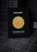 Quadro Intenção/Força com Vidro e Moldura Tam:A4 Quadro Intenção/Força com Vidro e Moldura Tam:A4
