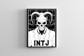 Quadro Intj Mbti 16 Personalidades Tamanho A3 com Moldura opção 2 Quadro Intj Mbti 16 Personalidades Tamanho A3 com Moldura opção 2
