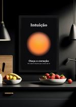 Quadro Intuição/Autoconhecimento com Vidro e Moldura Preta Tamanho:21cm x 30cm (A4) Quadro Intuição/Autoconhecimento com Vidro e Moldura Preta Tamanho:21cm x 30cm (A4)