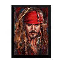 Quadro Jack Sparrow Piratas Do Caribe Arte Poster Moldurado Quadro Jack Sparrow Piratas Do Caribe Arte Poster Moldurado