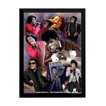 Quadro James Brown Funk Arte Poster Com Moldura