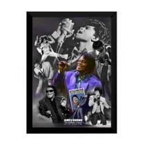 Quadro James Brown Funk Arte Poster Moldurado