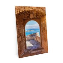 Quadro Janela Para O Mar No Castelo Grande 150x100 Cm - Bimper Quadros
