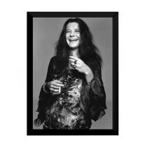Quadro Janis Joplin Foto Poster Moldurado 42x29 Cm Quadro Janis Joplin Foto Poster Moldurado 42x29 Cm
