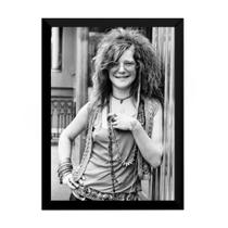 Quadro Janis Joplin Rainha Do Rock Foto Poster Moldurado