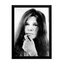 Quadro Janis Joplin Rara Foto Poster Moldurado 42x29 Cm Quadro Janis Joplin Rara Foto Poster Moldurado 42x29 Cm